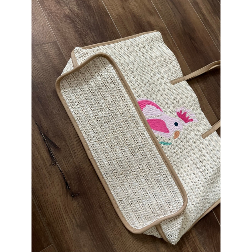 Vera Bradley NWOT pink bird tote purse - Picture 9 of 11